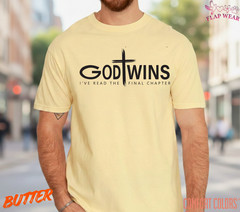 Unisex God Wins T-Shirt, Men T shirt,Women T shirt Gift Christian Cross Bible G
