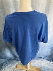 Vtg Y2K Gildan Bahamas Travel T Shirt XL Blue Single Stitch Heavy Cotton Retro