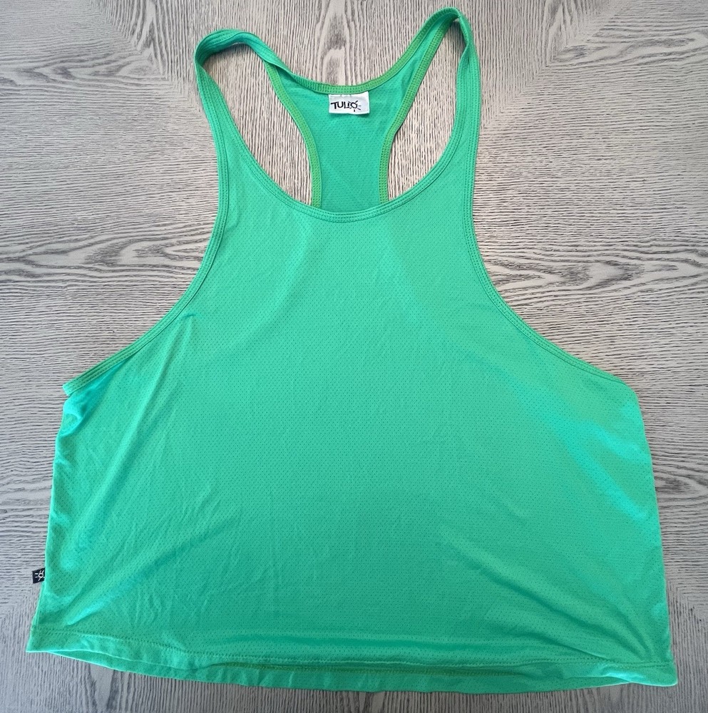 Tulio Tank Top Muscle Sexy Clubwear Sz. Large Green