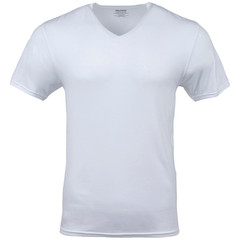 Gildan Men’s V-Neck T-Shirts, Multipack, Style G1103, Large, White (6-pack)
