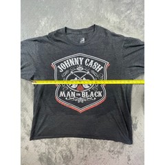Johnny Cash Man In Black Men’s XXL Graphic Tee Shirt Crew Neck Zion Rootswear