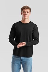 Fruit of the Loom Long Sleeve Cotton T-Shirt Tee shirt S-XXXL + 4XL+ 5XL