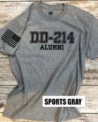 DD-214 Alumni Military T-shirt. Perfect For Marines, Army, Navy Air-force 120G