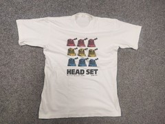 Vintage 1991’s Heat Set Doctor Who at Momi Graphic Logo White Shirt Tee Promo