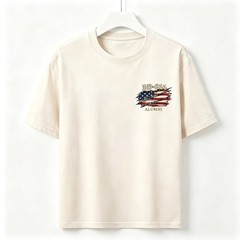 Two Sided DD-214 Alumni Vintage Graphic Tee American Flag Veteran Cotton T-Shirt