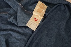 True Religion Men’s Blue Logo Graphic Crew Neck Tee Short Sleeve 3XL B&T