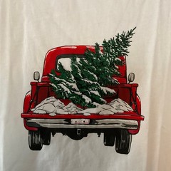 J.Crew Holiday tree and truck graphic tee Men’s Size M NWT Christmas Festive