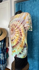 NEW Spiral Ice Tie Dye T-Shirt, Unisex L SS, Pastels