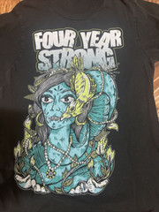 Four Year Strong Gift For Fans Black T-Shirt Cotton All Size RD02