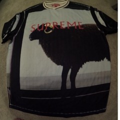 Authentic Supreme Black Sheep Tee SS24 Light Blue Black Graphic T-Shirt Mens L