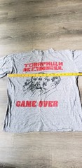 VTG Gray Marled Political Leaders Fascism TShirt Sz M? Game Over History FLAWS