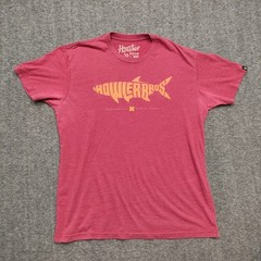 Howler Brothers Shark Shirt Mens Large Red Heed the Call Austin Texas