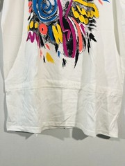 VTG Aerodynamics Dance Single Stitch Art Tee Drawstring Shirt White One Size