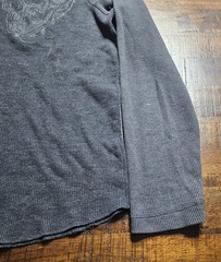 Faded Glory XL/XG (46-48) Black Long Sleeve Skull