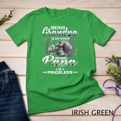 being grandpa is an honor being papa is priceless father T-Shirt Unisex T-shirt