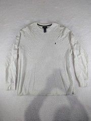 POLO RALPH LAUREN Waffle Knit Crewneck Pull-On Thermal White Shirt Men’s 2XL