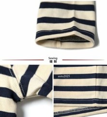 Bronson Mens Breton Striped Long Sleeve Shirt Causal French Sailor Naval T-Shirt
