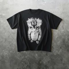 Sad Kitten T-Shirt Cute Standing Cat Graphic Cat Lover Unisex Tee