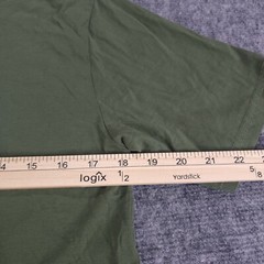 Spyder Shirt Mens Medium Green Short Sleeve Blue Logo Crew Neck