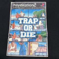 Russo Wear Jeezy Trap Or Die Shirt Men’s 2XL Black PlayaStation -5180