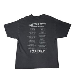 Vintage System Of A Down Toxicity 2001 Tour Band T-Shirt Size XL