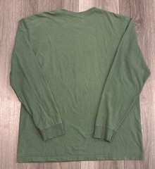 Vintage 90s Polo Ralph Lauren Long Sleeve T-Shirt Green Mens Large Yellow Pony