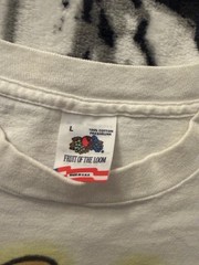 Fruit of the Loom Washer Champ 86 NA-CO-ME White Men’s Graphic T-Shirt L Cotton