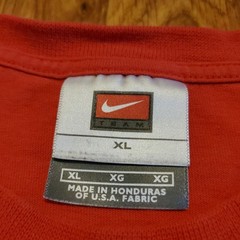 Vtg 90s Nike Georgia Bulldogs Shirt Men XL Red Center Swoosh UGA Football