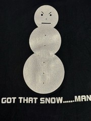 Vintage City Lab Young Jeezy I Got That Snow Man XXL Glitter T-shirt Rare Y2K