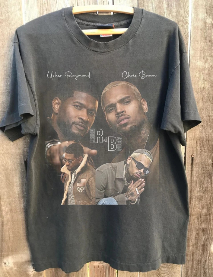 R&B Tour Chris Brown and Usher Raymond 2026 T-Shirt