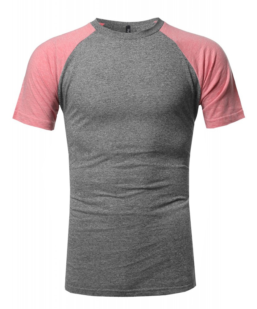 NE PEOPLE Mens Raglan U Neck Short Sleeve T-Shirts S-2XL [NEMT88]