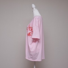 Way To Celebrate Pink Cupid T-Shirt Womens XLarge Oversized Angel Cherub Graphic