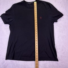 Louis Vuitton Black Classic Logo Embroidered T-Shirt Men’s M (RM202Q JC8 HAY50W)