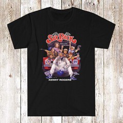 Six Pack Movie Kenny Rogers Men’s Black T-Shirt Size S-5XL