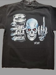 STONE COLD WHOOP A@@ ON A SHAKA HEAVYWEIGHT GARMET DYED T SHIRT “MODERN”