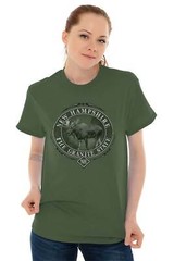 Vintage New Hampshire Granite State NH Moose Womens or Mens Crewneck T Shirt Tee