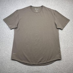 BYLT T Shirt Mens XXL Brown Drop Cut Lux Stretch Crewneck Tagless Tee Casual