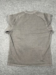 VRST Shirt Mens Small Taupe Cotton Embroidered Logo Ribbed Outdoor Casual Wear