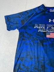 Under Armour shirt Mens Large Air Force Academy Loose Heatgear blue black