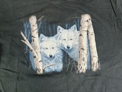 Vtg Anvil Wolves Wolf T-shirt Mens XL Frentner 2002 Y2K Cotton