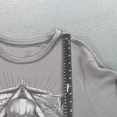 Vintage No Boundaries Thermal Waffle Knit T Shirt Men’s 2XL Gray Long Sleeve