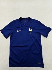 Nike Men’s Navy France Soccer Jersey S Dri-FIT Short Sleeve