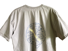 Upcycled Table Rock Lake T-shirt w/ Marinas & Landmarks Light Green Size 2XL
