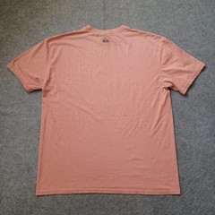 Quiksilver T Shirt Mens Large Peach Graphic Logo Short Sleeve Early 2000s