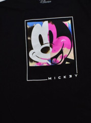 Neff x Disney Mens Mickey Mouse Face Tie Dye Fill Black Shirt NWT S-XL