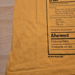 Vintage 80s Sex Humor Tee Sz XL Vulgar Long Prong Single Stitch