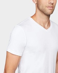 32 Degrees Mens 4 Pack Cool V-Neck T-Shirt | Anti-Odor | Quick Drying | 4-Way St
