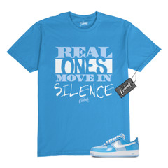 Air Force 1 Psychic Blue University Patent White LV8 T Shirt to Match REAL