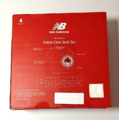 New Balance Men’s Cotton Crew Neck Tee 4-Pack Large White Tag-Free