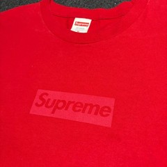 Supreme Tonal Box Logo T-Shirt Men’s Extra Large Red Tee SS23